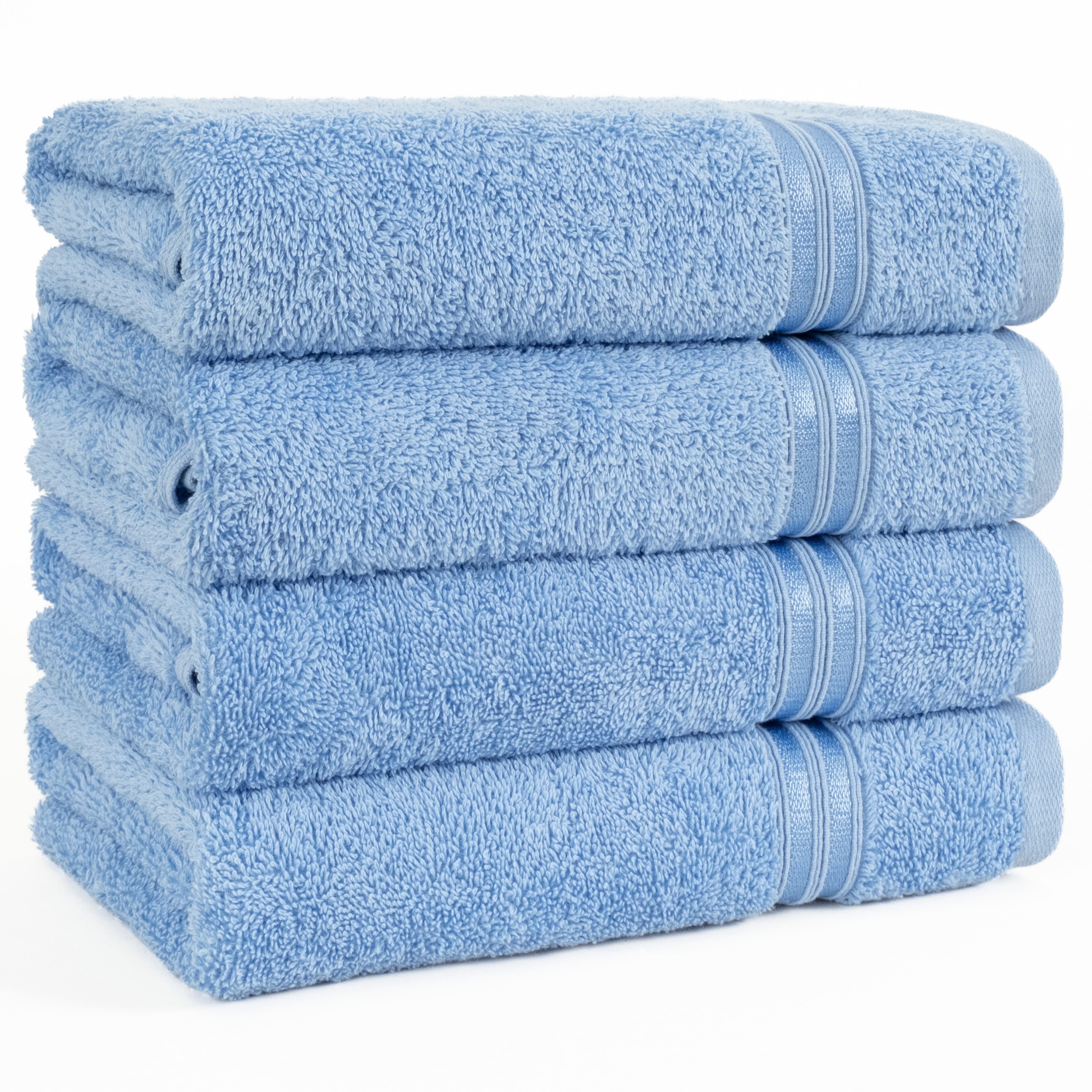 HAMMETEX Handtuch Set 4-teilig Hellblau 100% Baumwolle Frottier - Bild 2