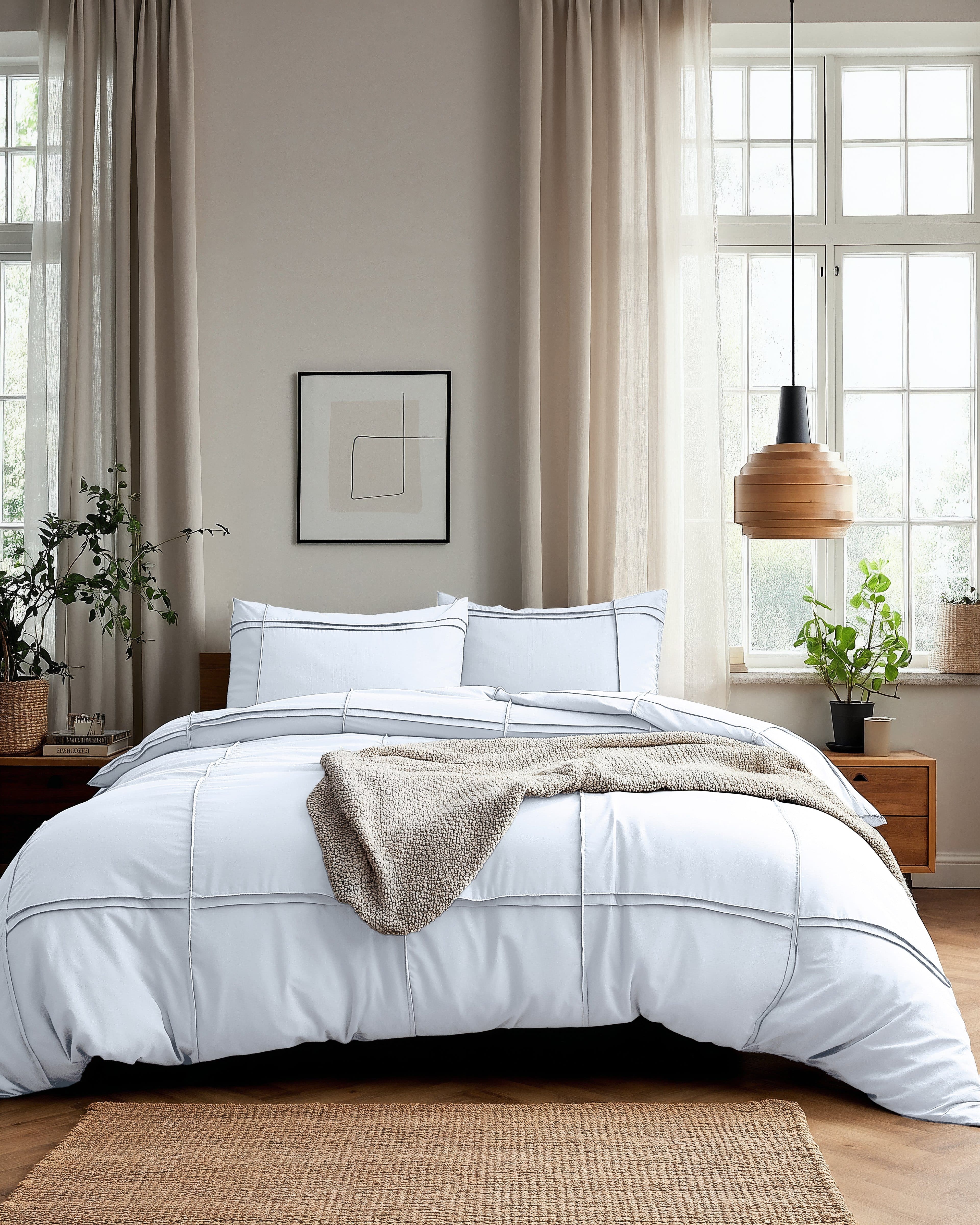 Sitheim-Europe Bettwäsche Washed Tufted Bettbezug Mikrofaser 3 teilig - Bild 2