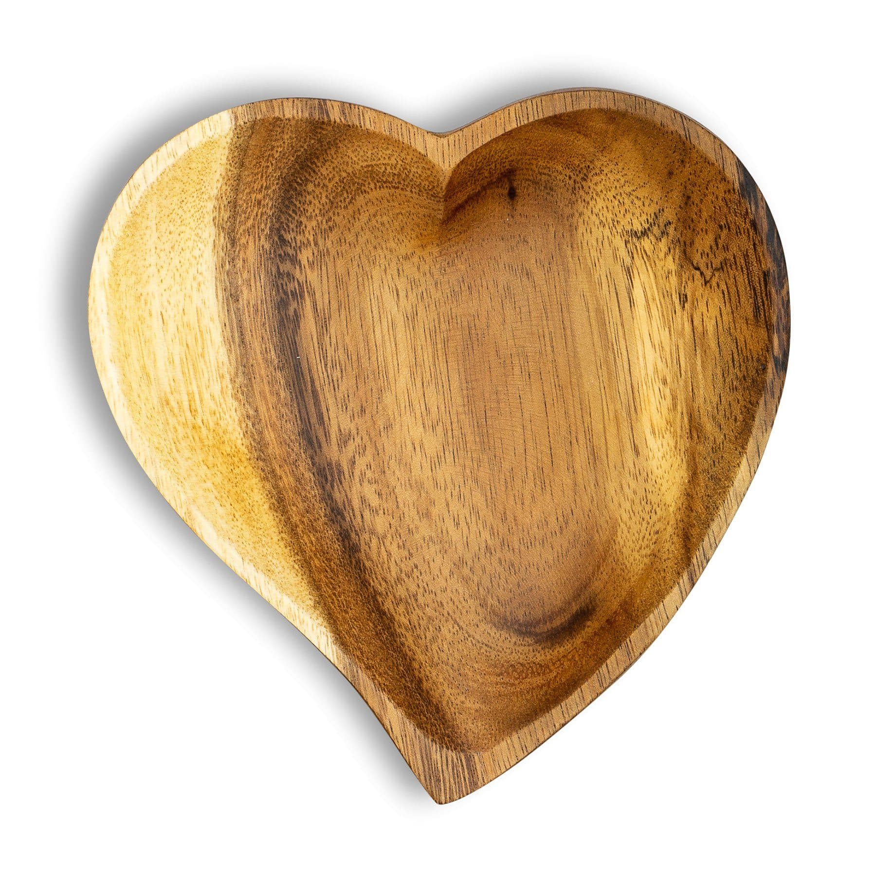 Levandeo® Holzschale Akazie 15cm Herz Design Obstschale - Bild 2