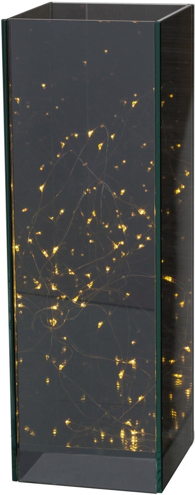 CREATIV LIGHT Weihnachtsdeko Dekoobjekt Schwarz Glas
