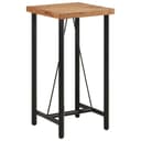 vidaXL Esstisch Bartisch 55x55x107 cm Massivholz und Eisen Bild 2