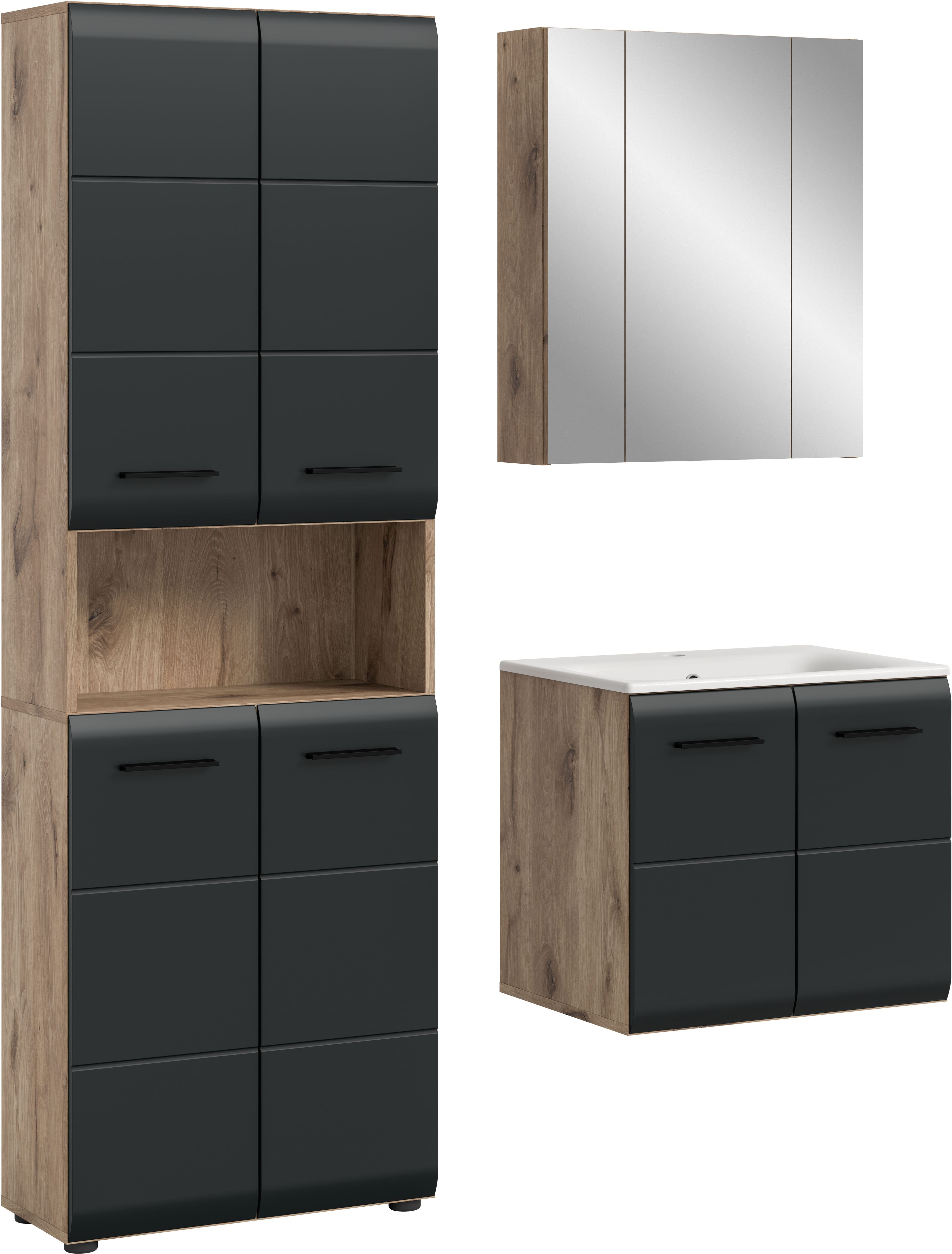 Badezimmer-Set INOSIGN Nox Oak NB Schwarz Matt - Bild 2