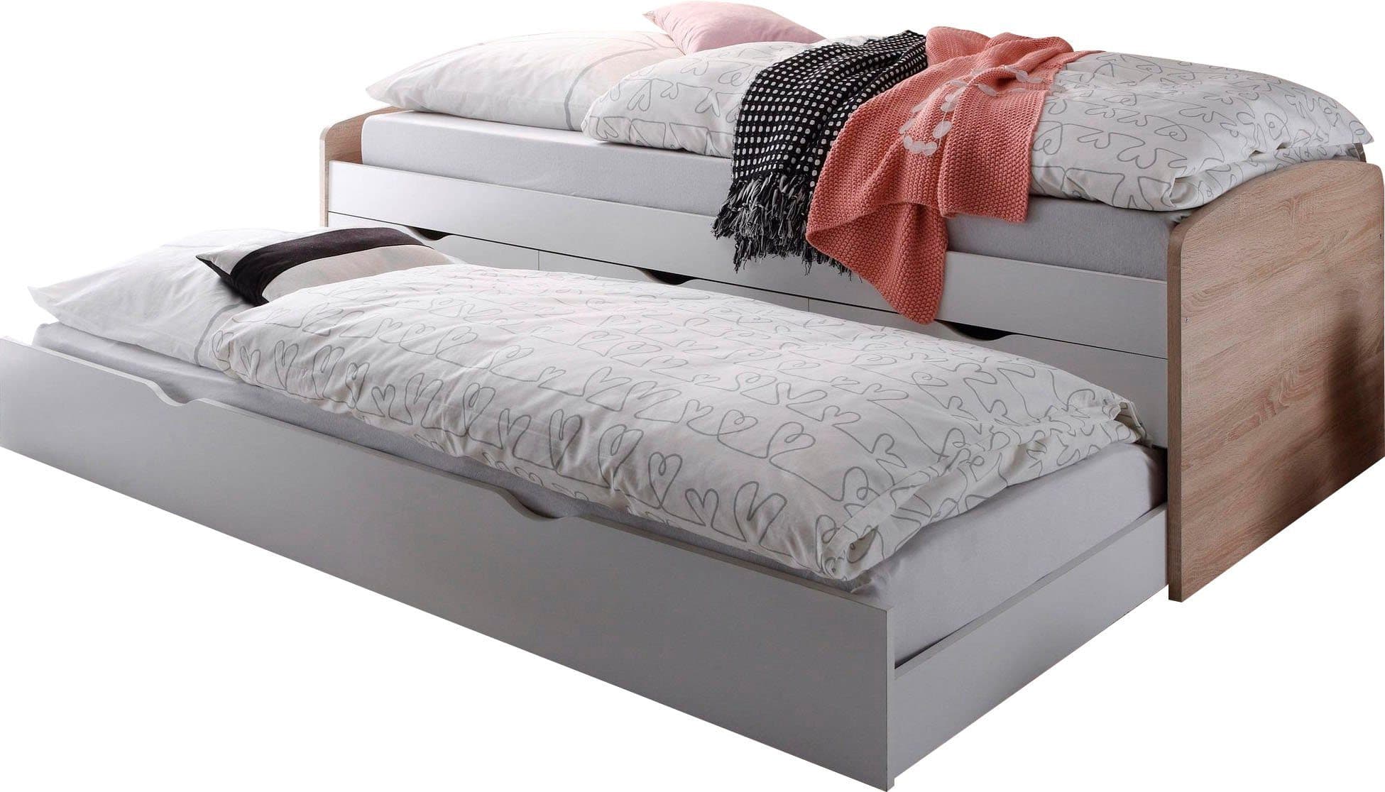 BEGABINO Funktionsbett Weiß mit 2. Schlafgelegenheit und Stauraum - Bild 2
