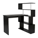 Mondeer Eckschreibtisch mit 360-Grad-Drehbarem Bücherregal 157 x 45 x 130,5 cm Bild 2