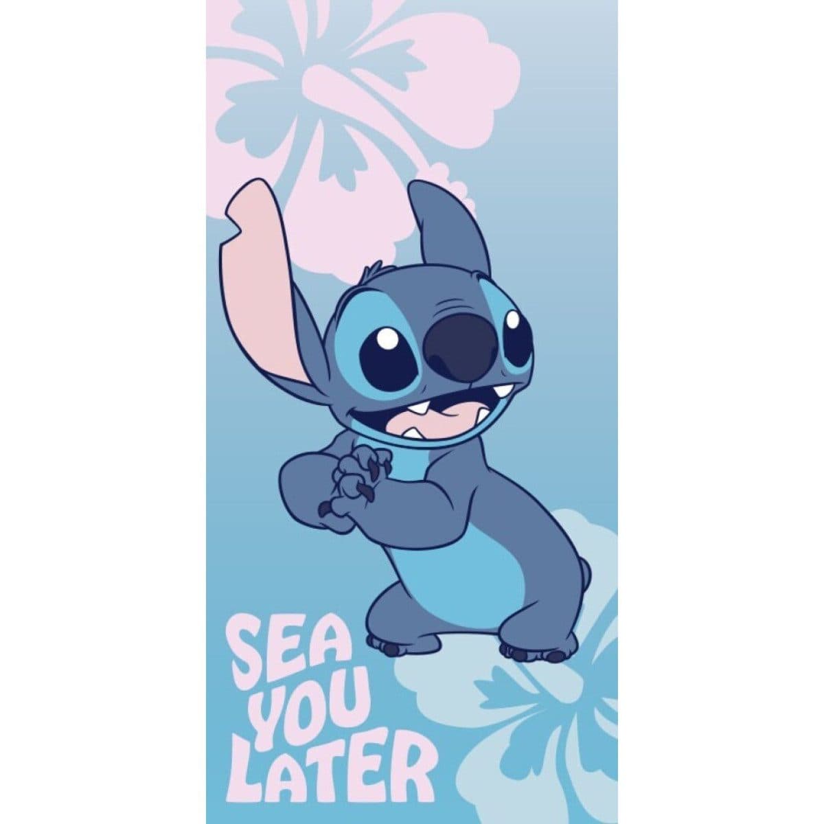 Lilo & Stitch Strandtuch Badetuch Rosa - Bild 2