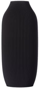 3D Vase Stella XL 38cm Schwarz Nachhaltige Bodenvase PLA Bild 2