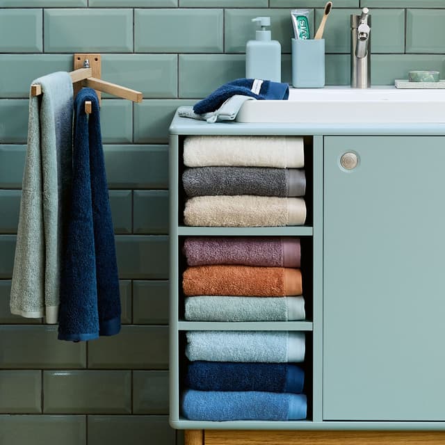 TOM TAILOR HOME COLOR BATH Frottier-Duschtuch in Trendfarben