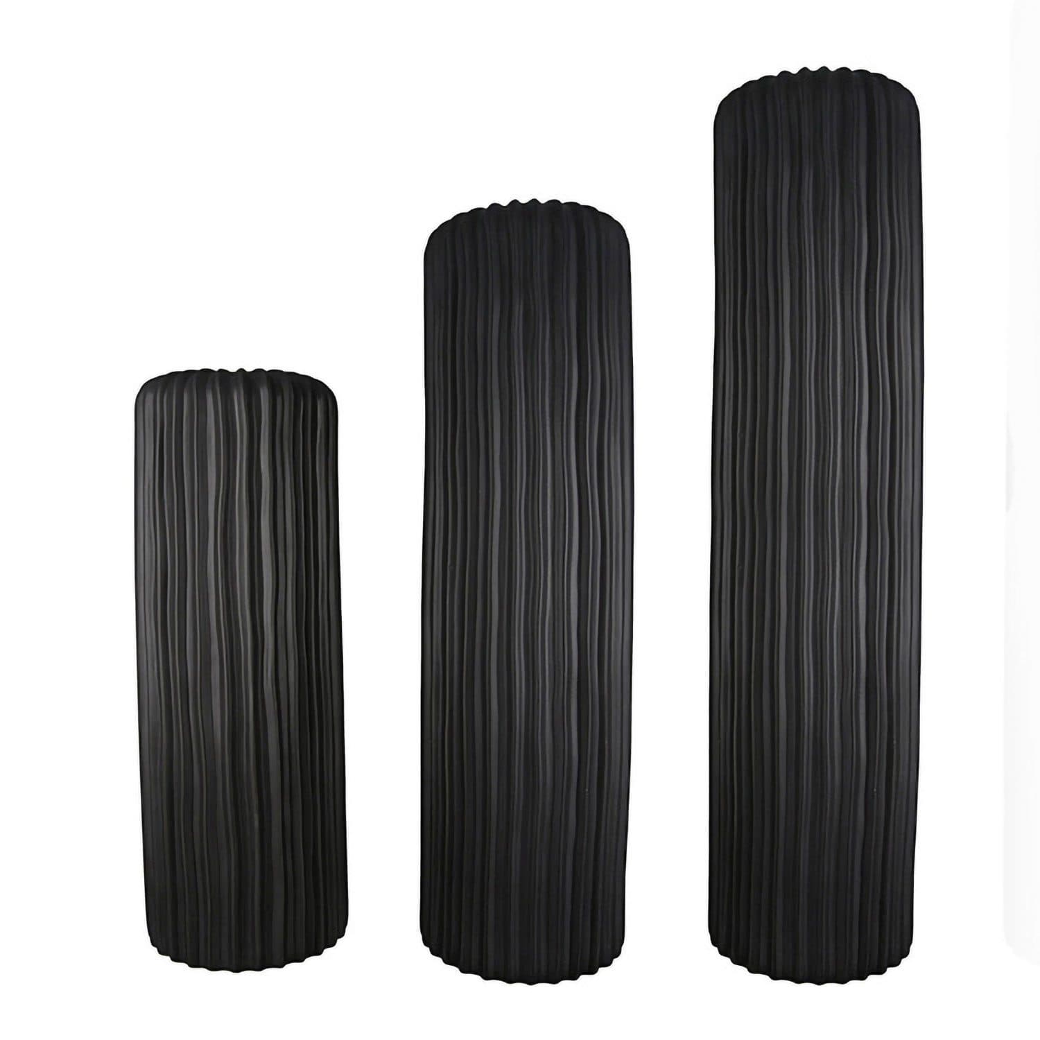 Casablanca by Gilde Bodenvase Fjord schwarz 58 cm - Bild 2