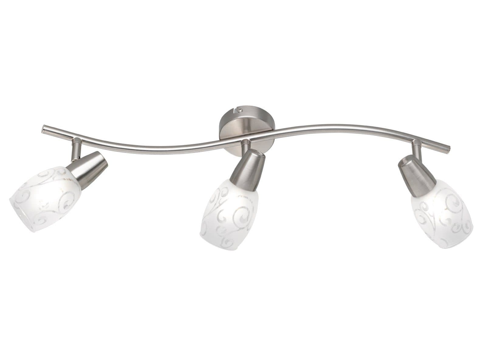 Reality Leuchten LED Deckenstrahler Dimmfunktion Warmweiß 3 Glas Lampenschirme - Bild 2