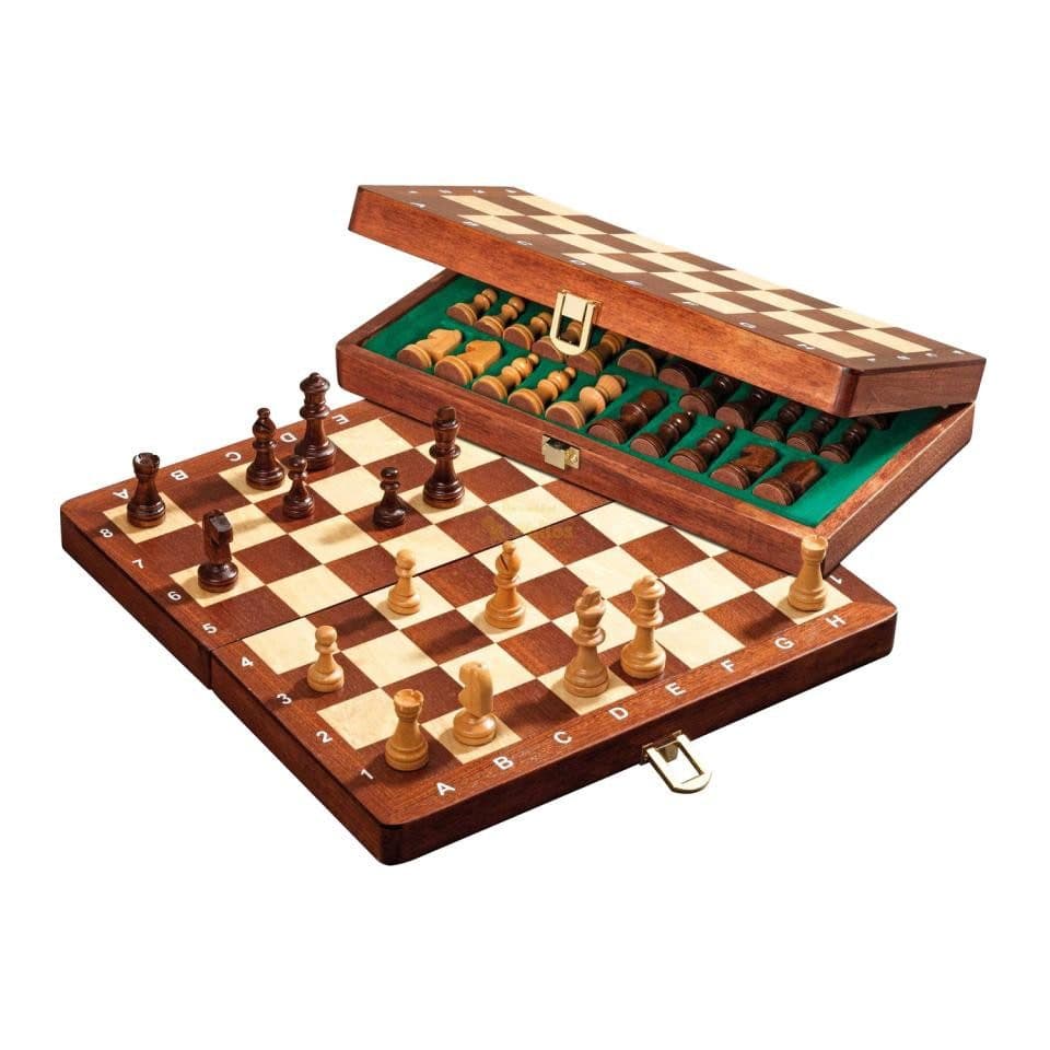Philos Schachspiel Reiseschach Deluxe Staunton