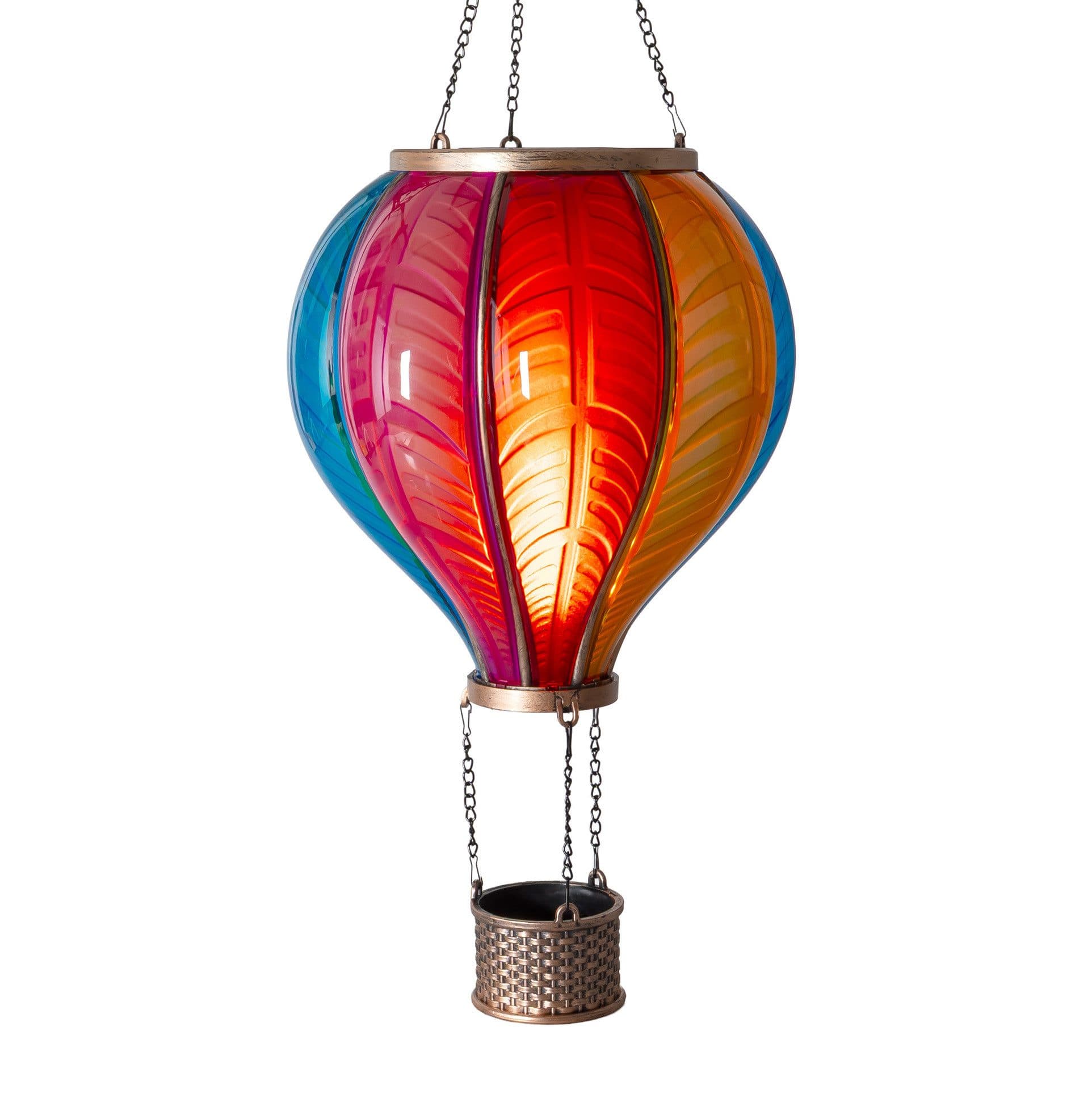 IC Gardenworld LED Solar Heißluftballon Regenbogenfarben Flammeneffekt - Bild 2
