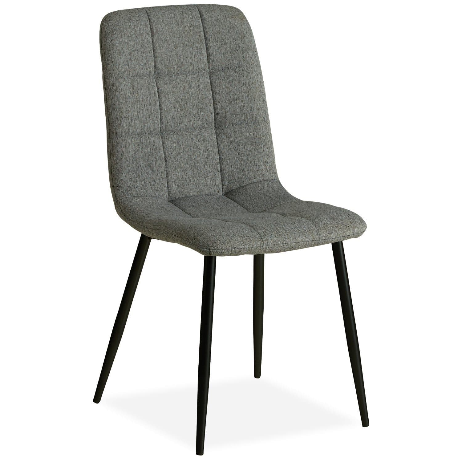 Homestyle4u Esszimmerstuhl Grau Leinen Metallbeine Modern - Bild 2
