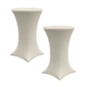 TRUTZHOLM Stehtischhusse 2x Stretch Beige 70 cm Bild 2
