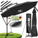 tillvex Sonnenschirm Ø 300-350 cm Anthrazit Aluminium Kurbel Bild 2