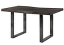 Massivmoebel24 Baumkantentisch FREEFORM Mango grau / U-Beine anthrazit Bild 2