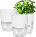 Refined Living Kräutertopf mit Selbstbewässerung, 3er Set, Grau/Weiß Bild 2