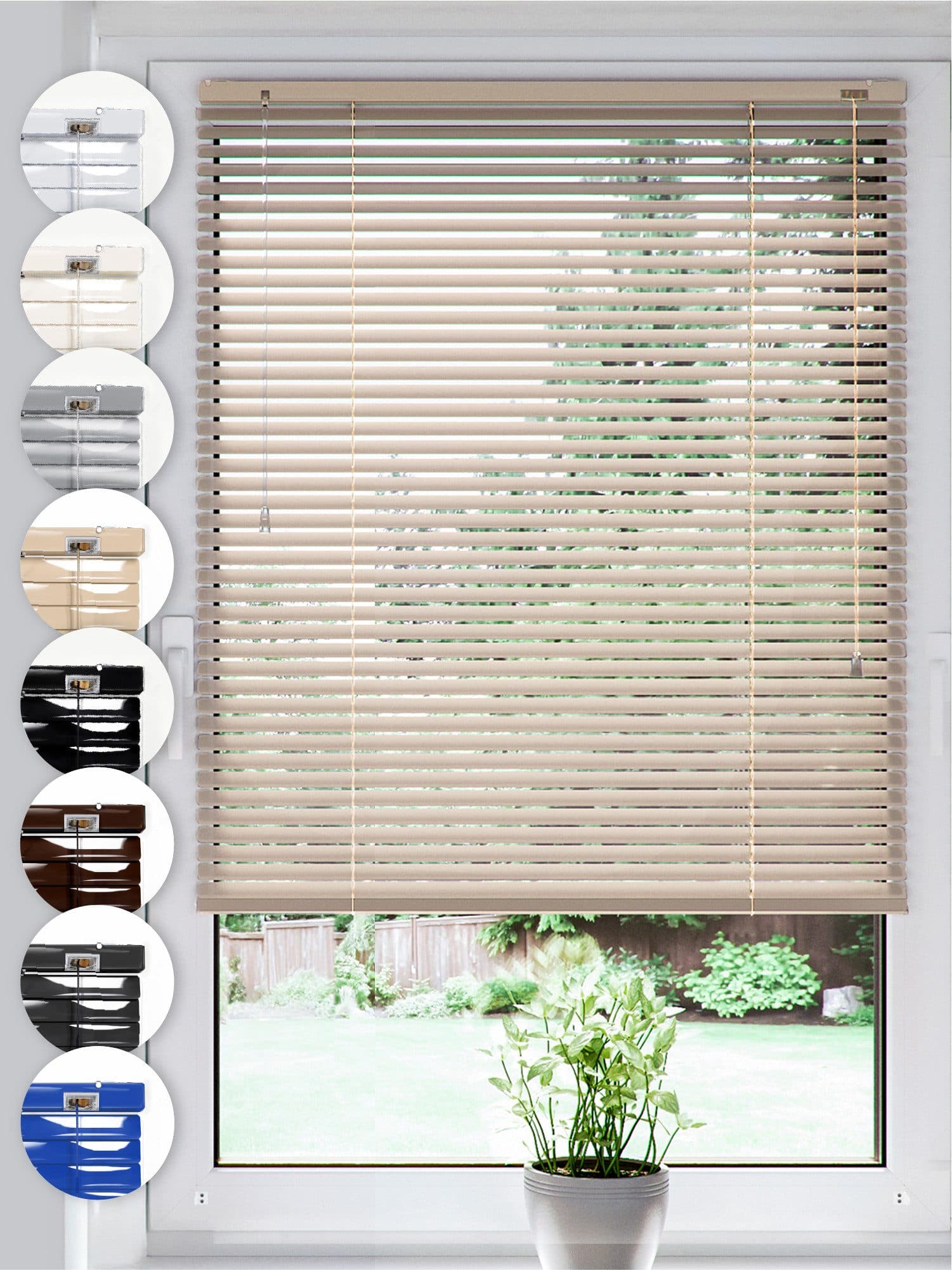 Sonello Jalousie Klemmfix Aluminium Beige - Bild 2