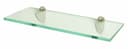 dieGlasschmiede Wandregal Klarglas mit Metallhalter Bild 2