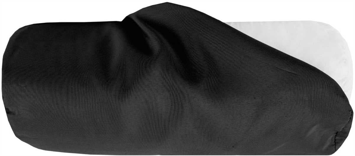Bestlivings Kissenbezug Nackenrolle Schwarz Microfaser - Bild 2