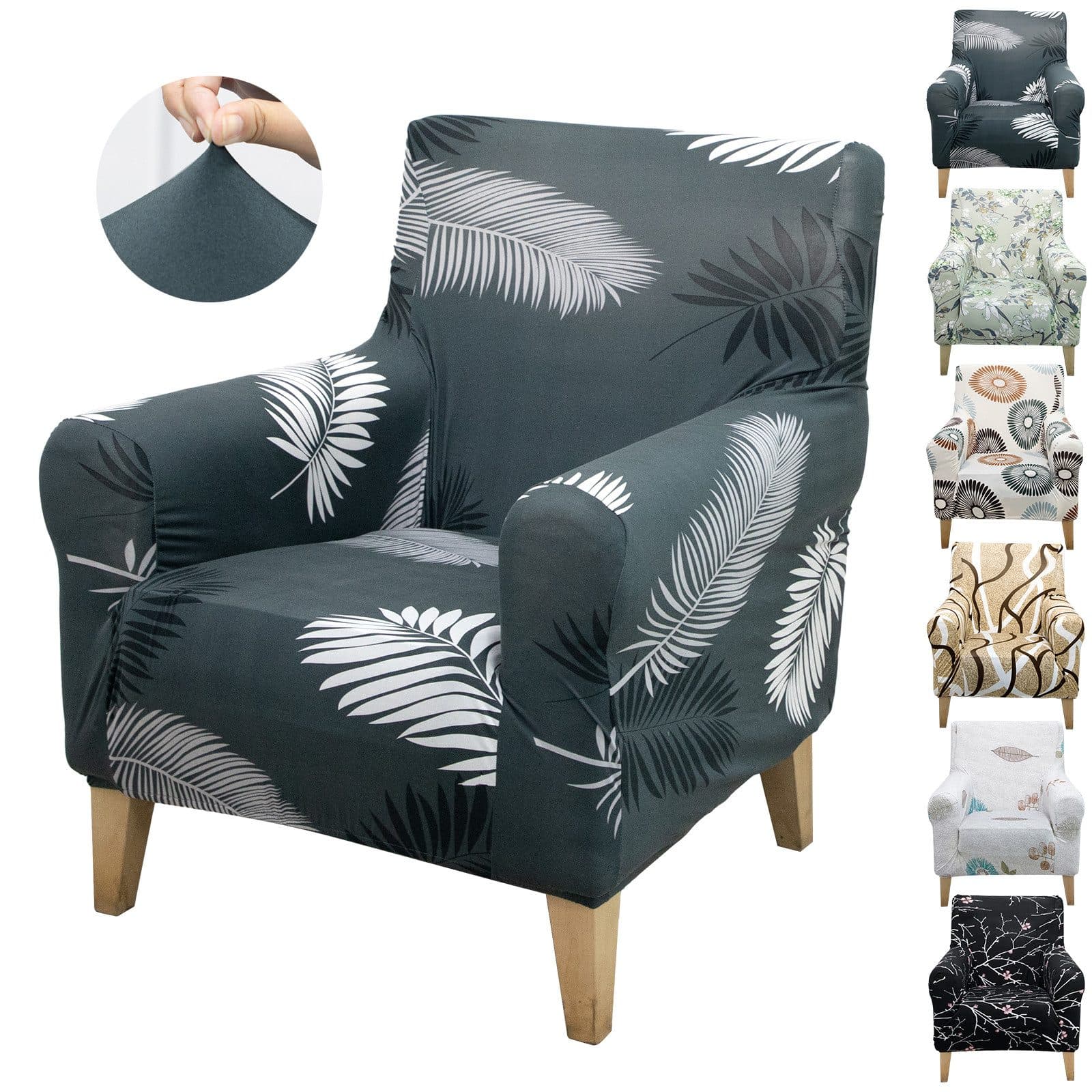 Jibenhome Sesselbezug mit Armlehne, waschbar, Polyester - Bild 2