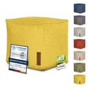 Green Bean Pouf Cube Linen Sitzhocker Fußhocker Relax-Sessel Bild 2