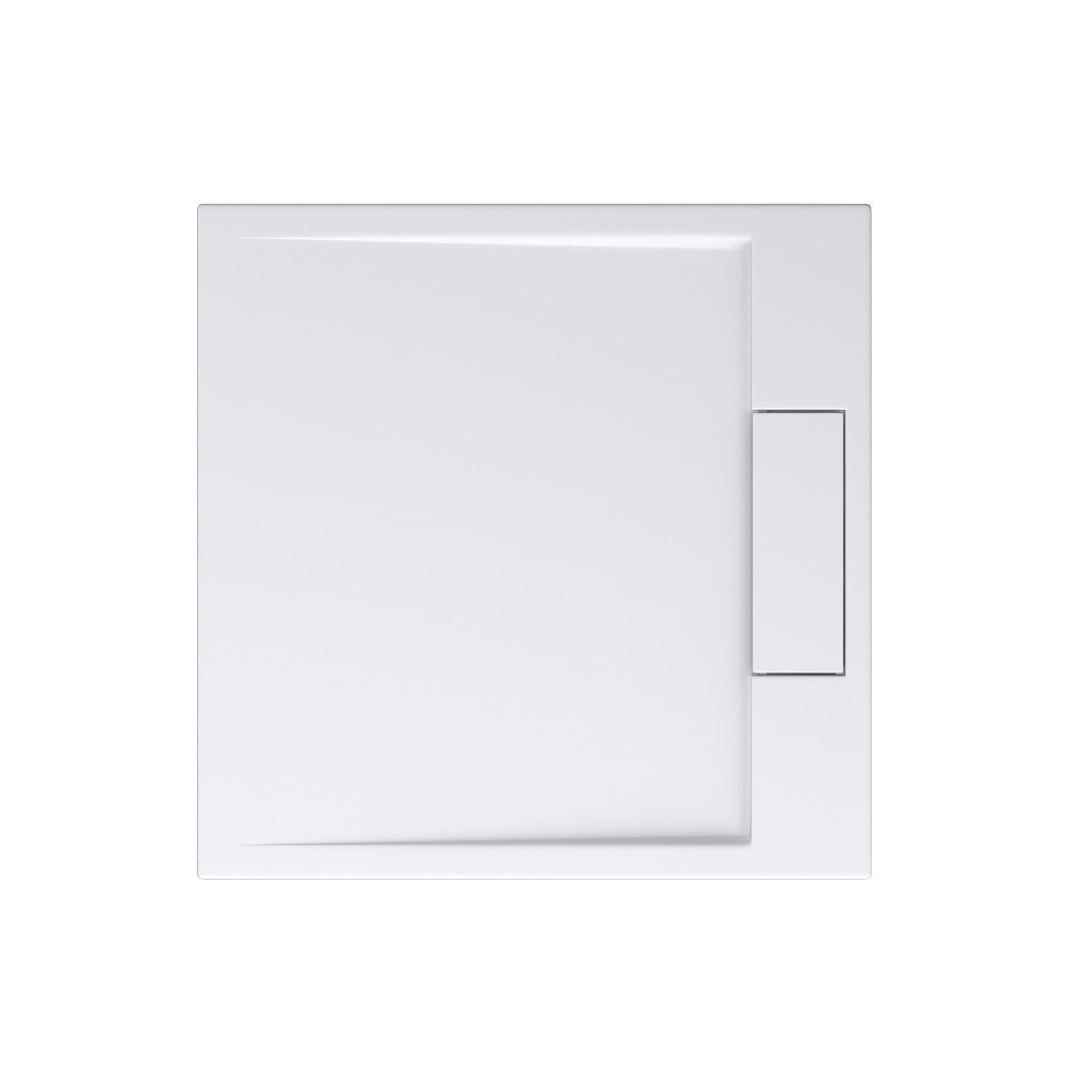 doporro Duschwanne Geoma04 Mineralguss Rechteckig Weiß - Bild 2