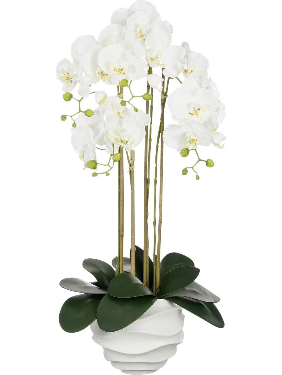 Mica Decorations Phalaenopsis Kunstblanze Weiß Polyester 82 cm