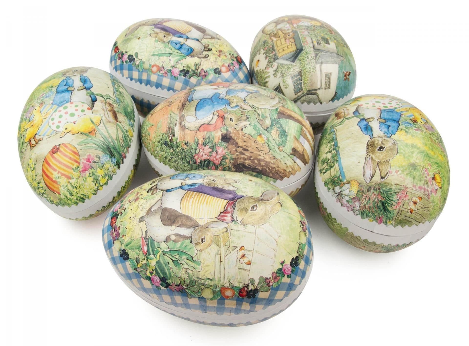 Dregeno Erzgebirge Osterei Strauchbehang Beatrix Potter Bunt