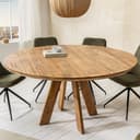 LebensWohnArt Esstisch GALAXY Rund Massivholz Mangoholz Braun Bild 2