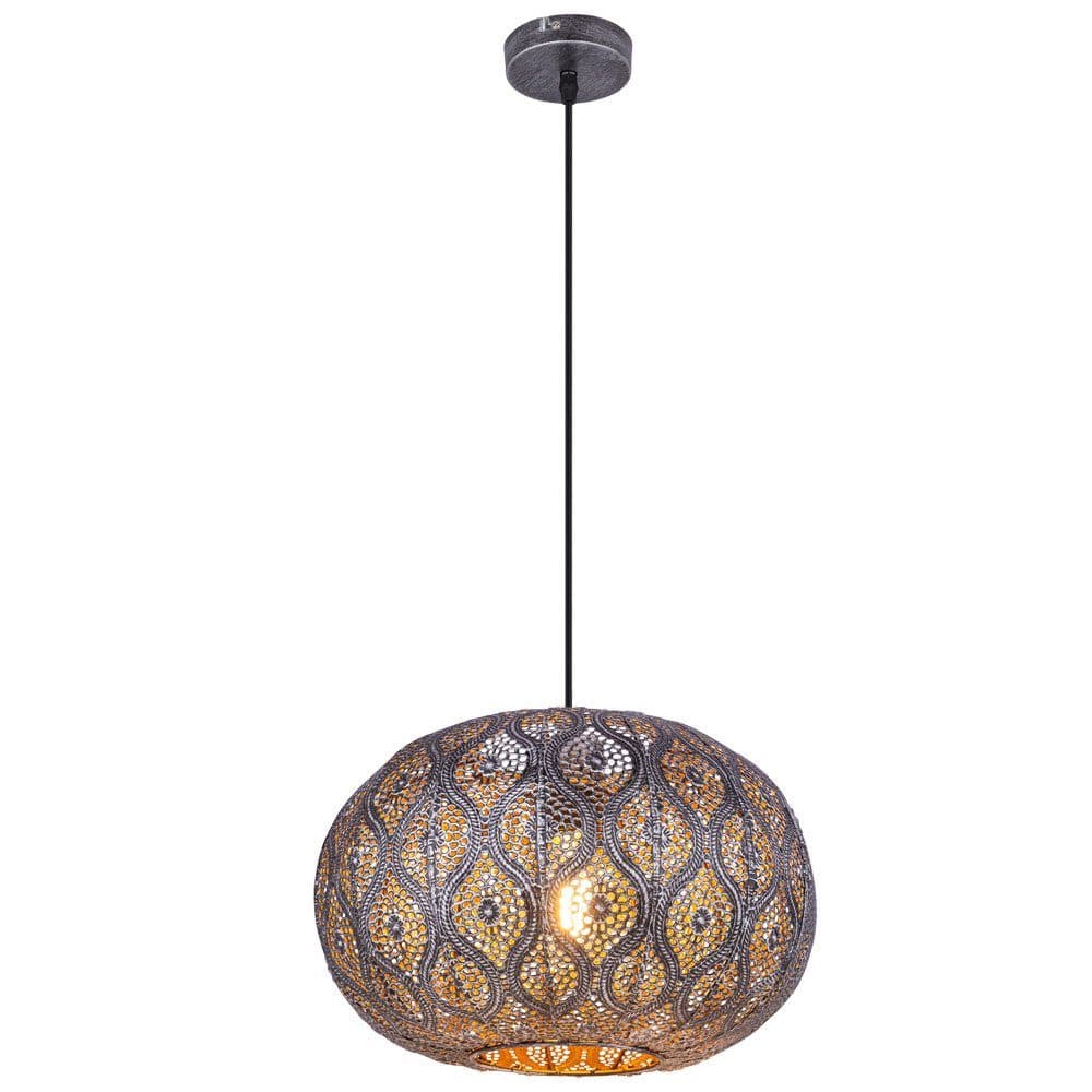 GLOBO LIGHTING Hängeleuchte Schwarz Silber Orientalisch - Bild 2