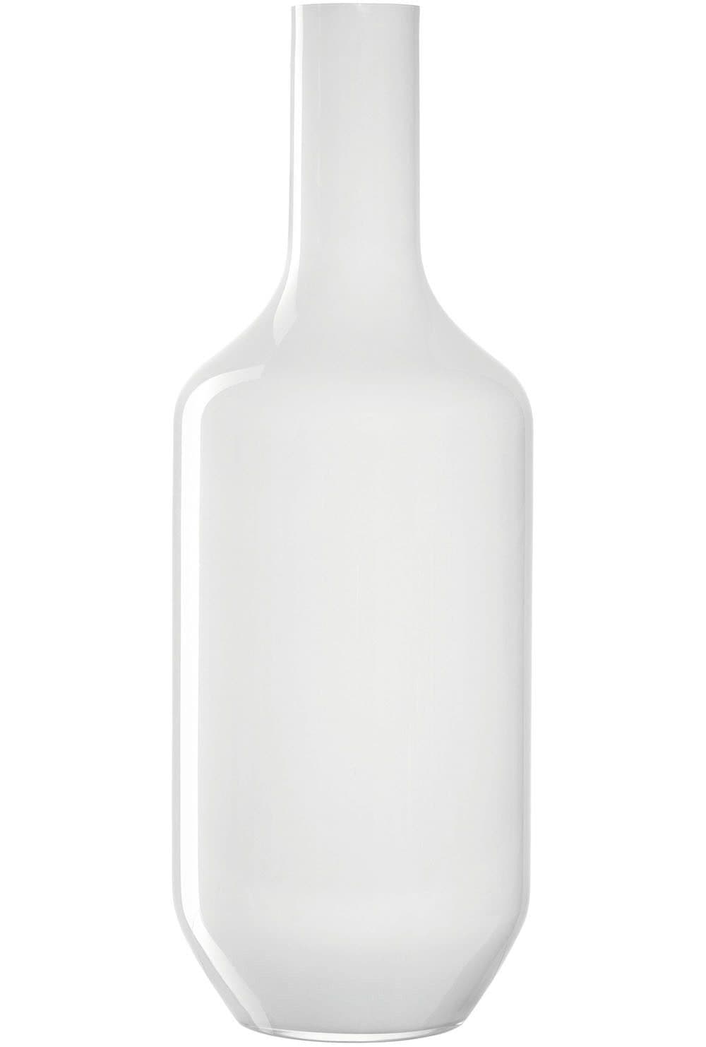 Leonardo Bodenvase MILANO Weiß Glas Flaschenform Handgefertigt - Bild 2