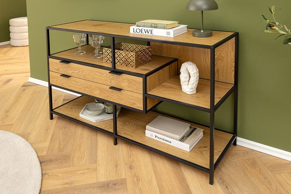 riess-ambiente Bücherregal SLIM LINE Industrial Design mit Schubladen - Bild 2