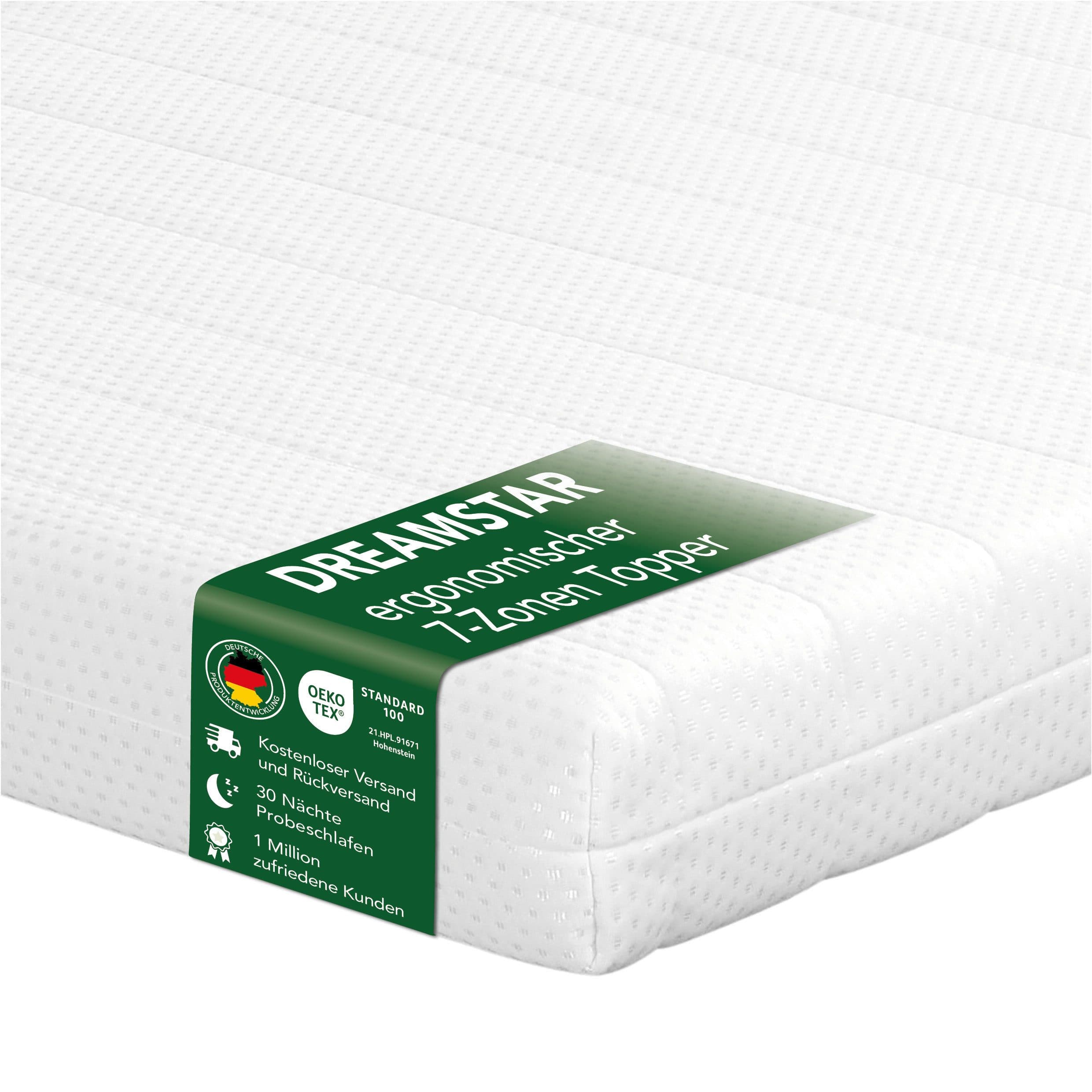 Dreamstar Easy Flex Matratzentopper 7-Zonen Kaltschaumkern Duo-Härtegrade - Bild 2