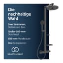 Ideal Standard Alu+ Duschsystem BD583XG mit Ceratherm Thermostat, 2 Ablagen, Schwarz matt Bild 2