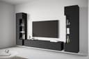 OTTO HOME Wohnwand Kenia Schwarz mit Eckverglasung Bild 2