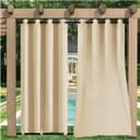 Sunicol Gardine Outdoor Vorhang Wasserdicht UV-Schutz 2er Set Bild 2