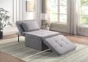 ATLANTIC HOME COLLECTION Schlafsofa Finn Grau mit Verstellbarer Rückenlehne Bild 2