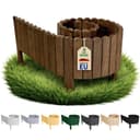 Floranica Flexible Beeteinfassung aus Kiefernholz Dunkelbraun Bild 2