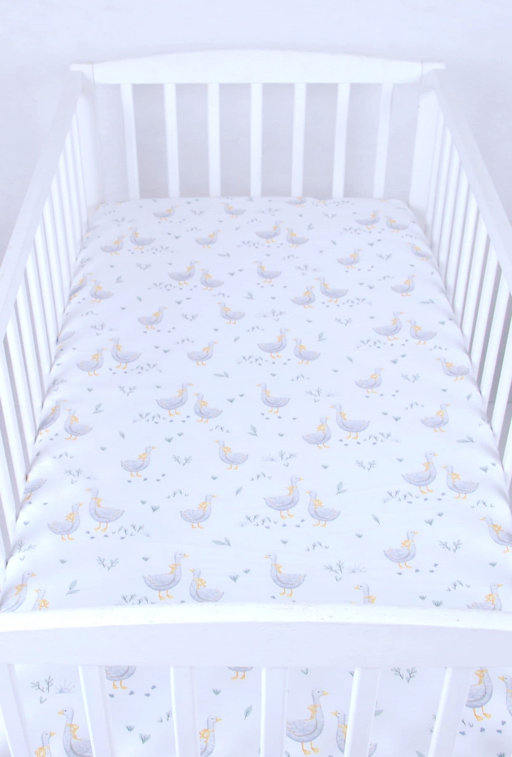 BabyLux Spannbettlaken 70x140 cm Weiß Baumwolle Babybett - Bild 2