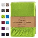 NatureMark Spannbettlaken Frottee 80% Baumwolle Grün Bild 2