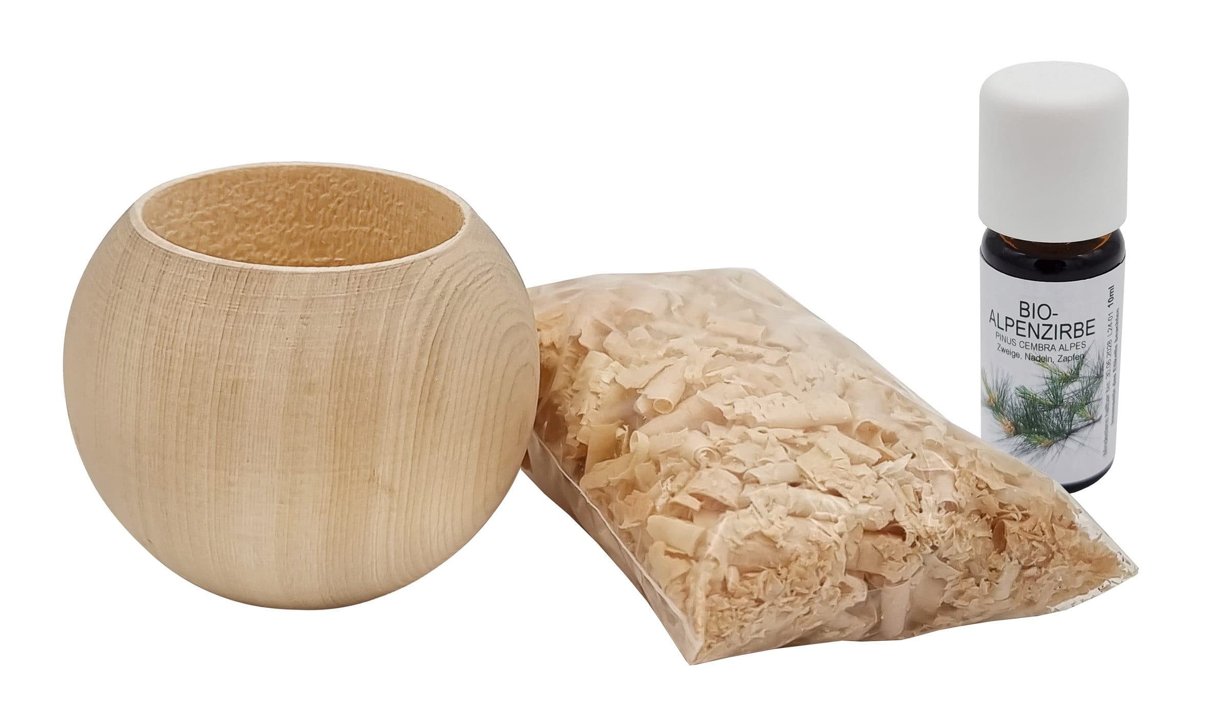 ERST-HOLZ Dekoobjekt Duft Kugel Zirbenholz mit Öl - Bild 2
