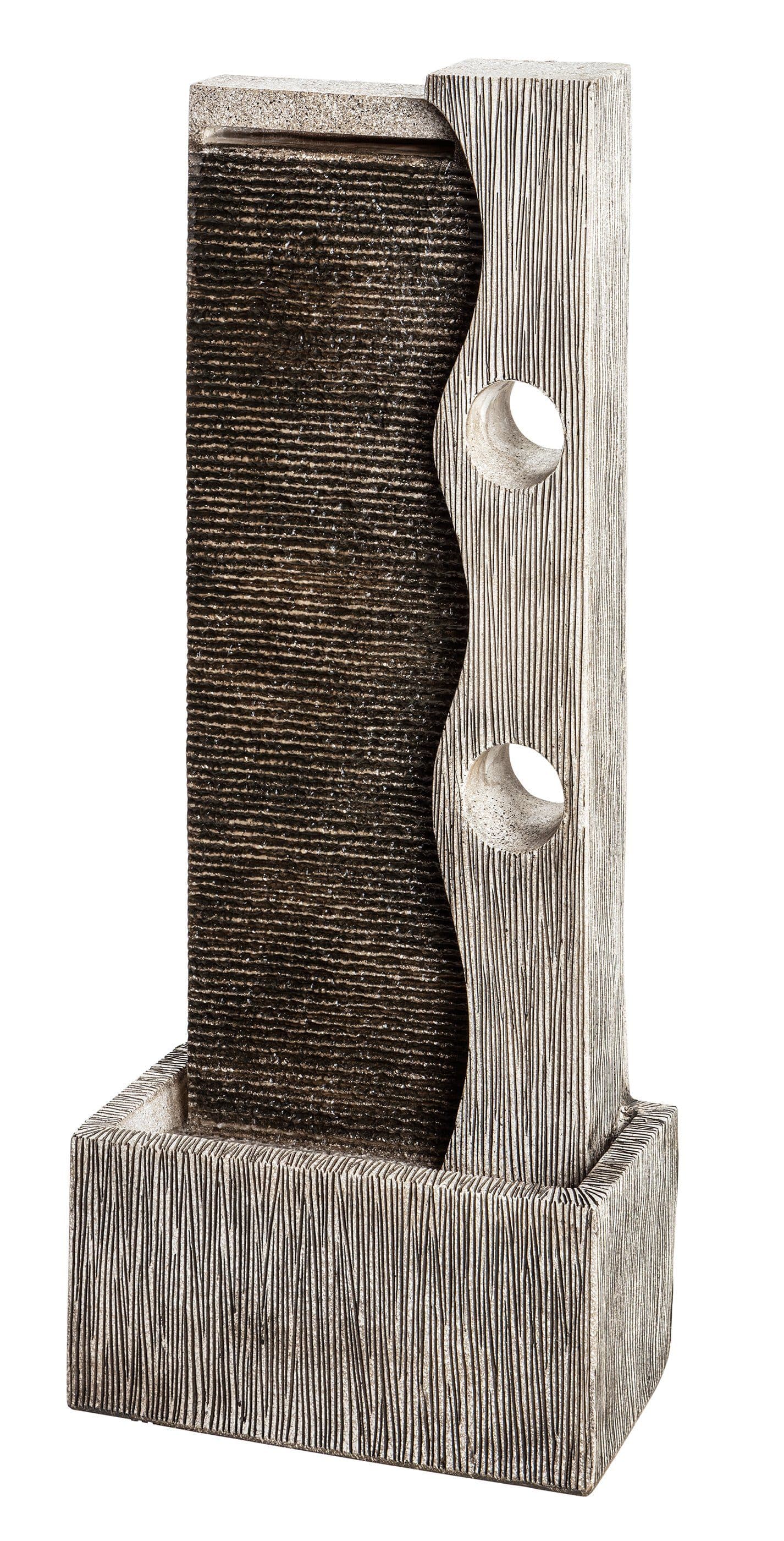 Dehner Gartenbrunnen Eclipse mit LED Polyresin Grau - Bild 2