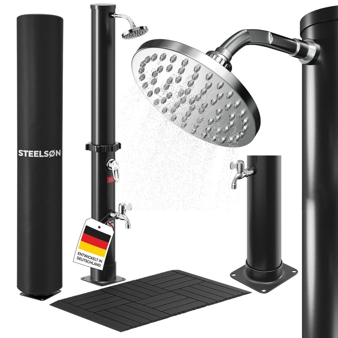 STEELSØN Solardusche Velion 20/40 Liter warmes Wasser bis 60 °C - Bild 2