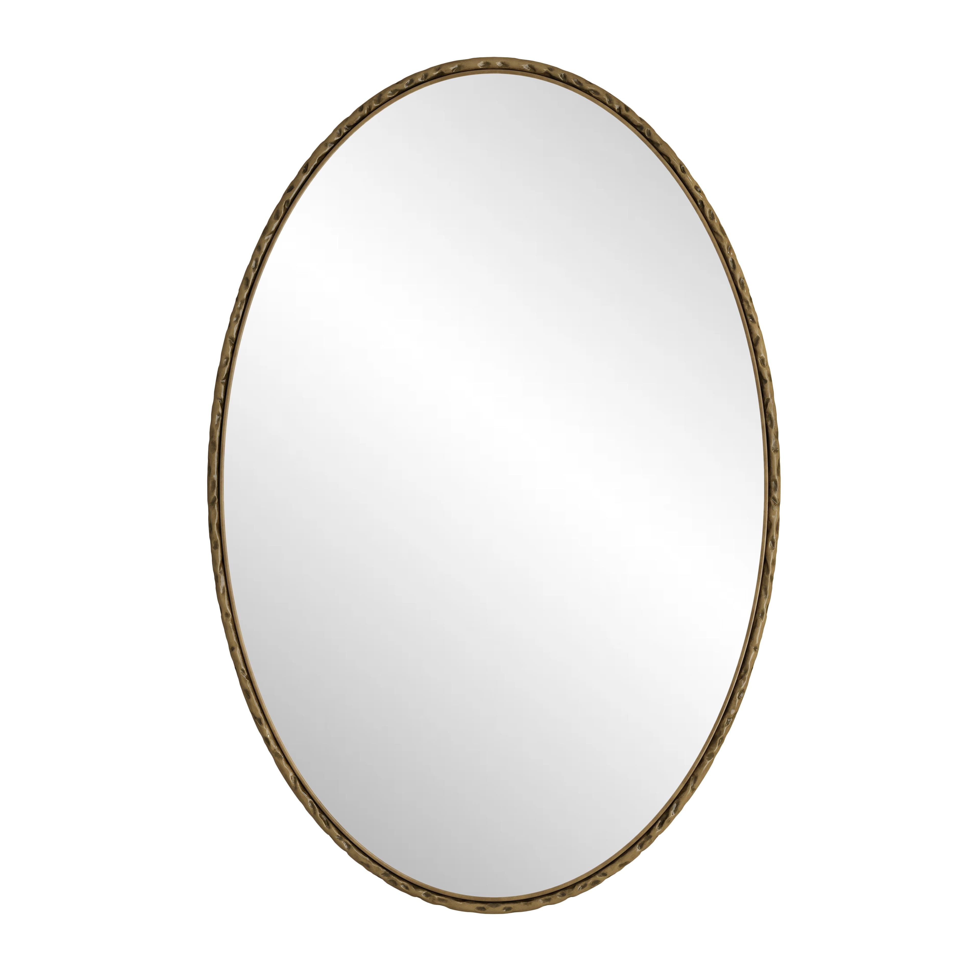 REDOM Ovaler Wandspiegel Modern Antik Gold Glas - Bild 2