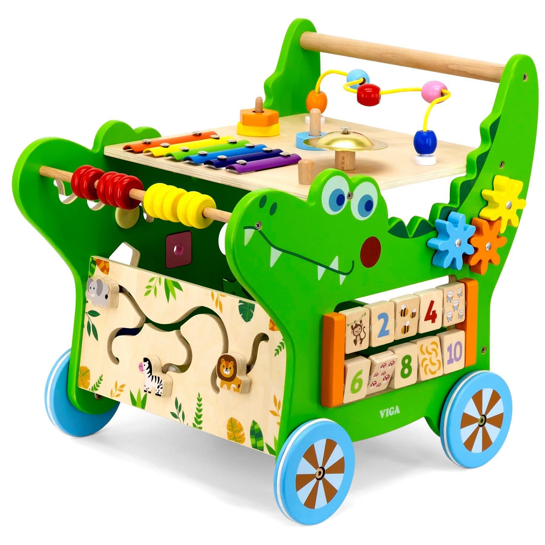 TikTakToo Lauflernwagen Baby Aktivity Walker Grün FSC-Holz - Bild 2