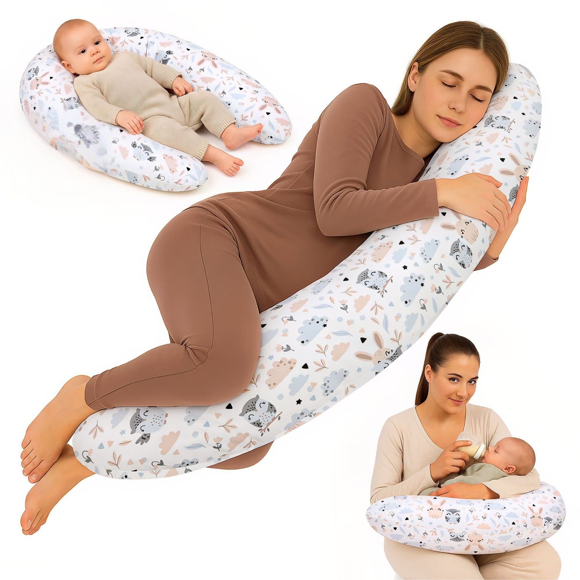 Totsy Baby Stillkissen XXL Schwangerschaftskissen Weiß - Bild 2