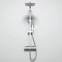 DUSCHPARADIES Thermostat-Duschsystem Edelstahl Quadrat-Design Bild 2