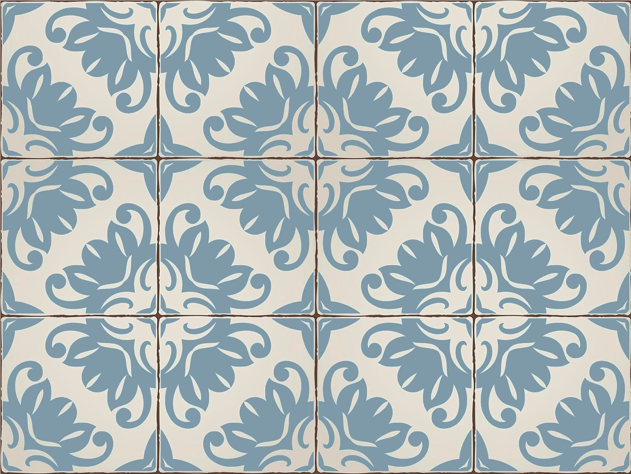 HOME AFFAIRE Fliesenaufkleber Ornamente Grau 12er Set - Bild 2