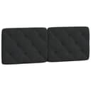 vidaXL Bett Kopfteil-Kissen Schwarz Samt 140 cm Bild 2