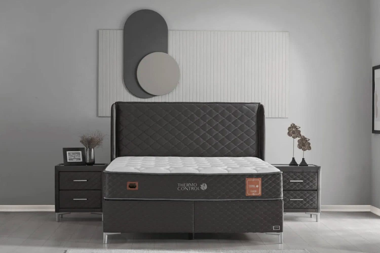 BAMBI YATAK Boxspringbett Bambi Thermo Control Grau mit Bettkasten - Bild 2